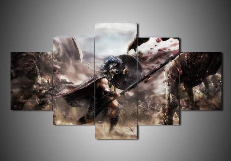 tableau troy movie 5 pices impression sur toile peinture art pour la dcoration