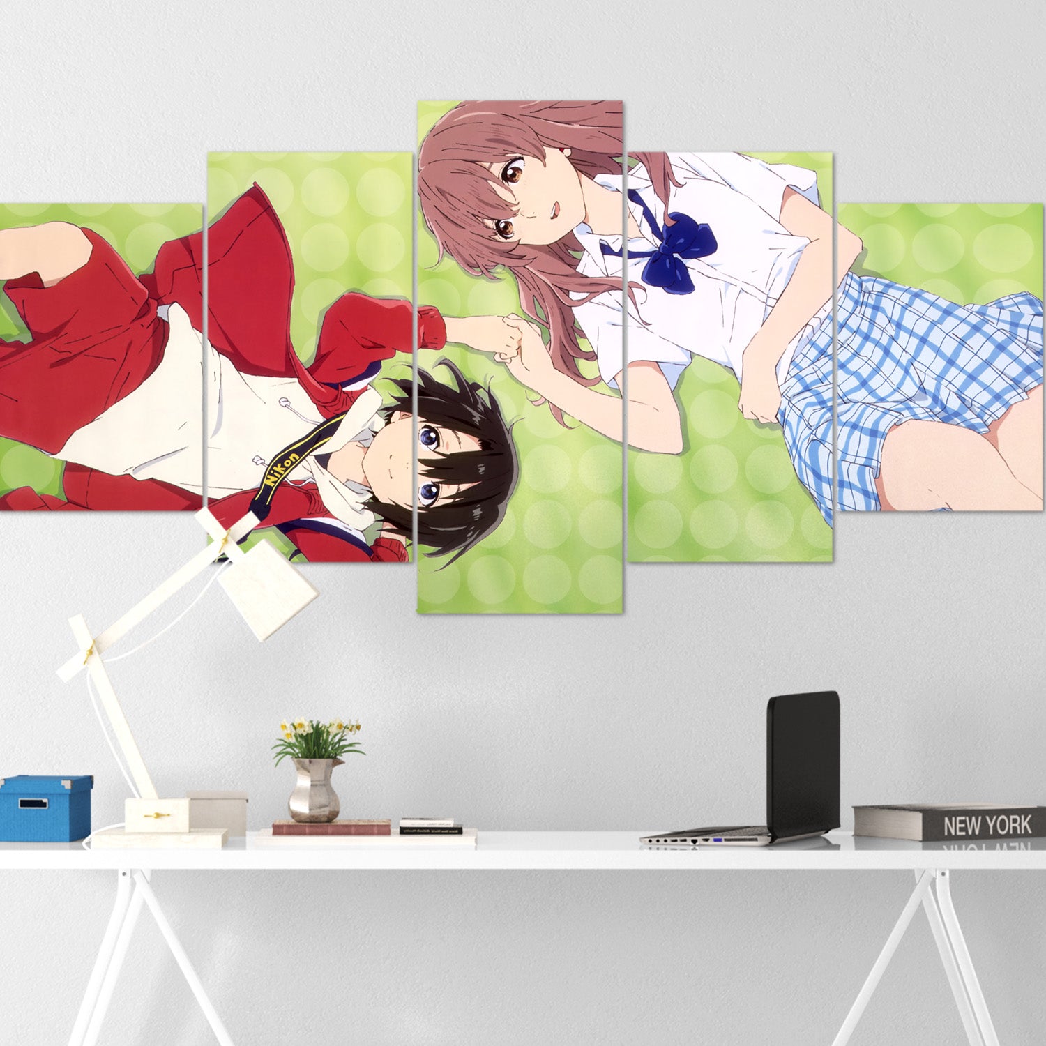 anime girl 031 5 pices peinture sur toile impression sur toile toile art pour la dcorationfjklp