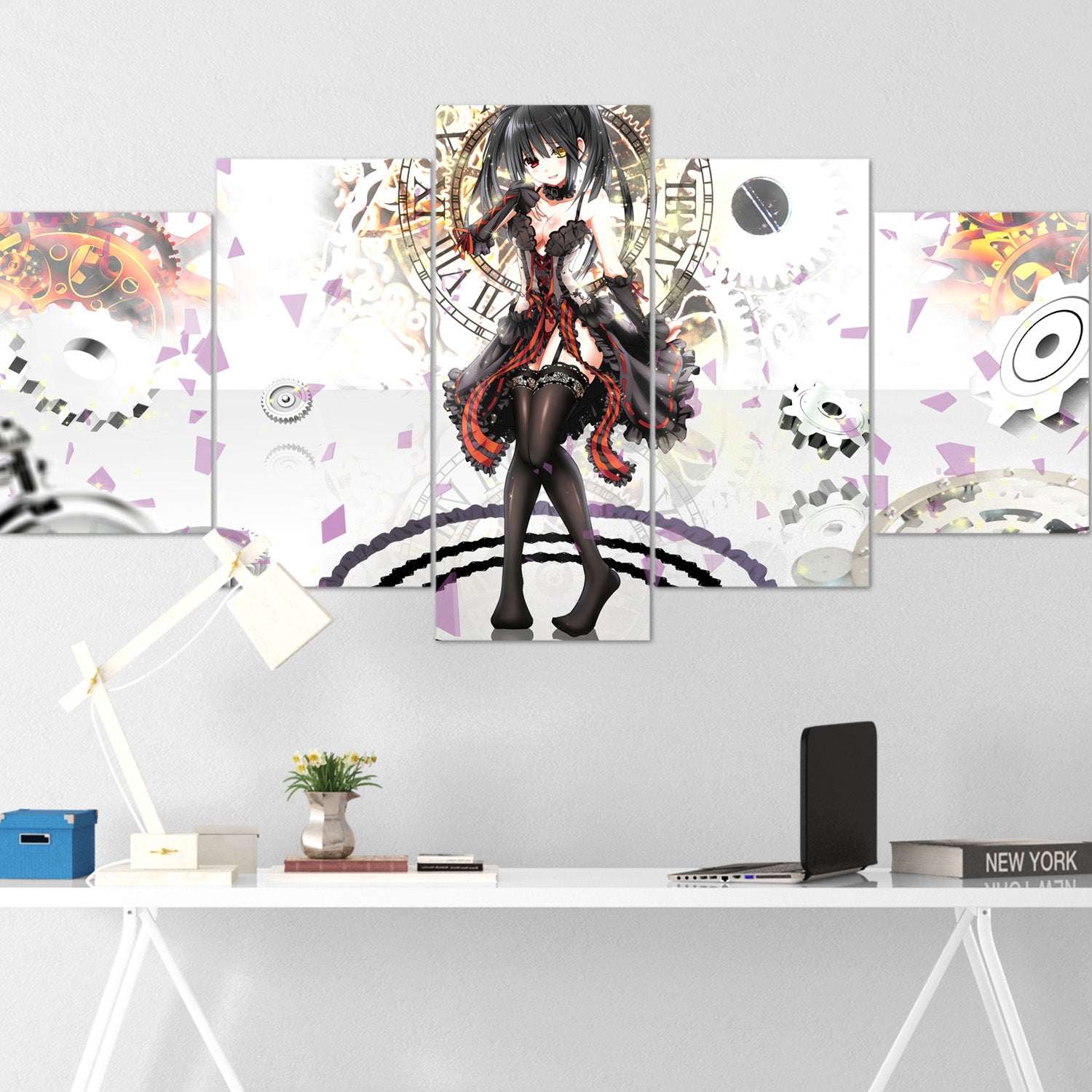 anime girl 5 pices peinture sur toile impression sur toile toile art pour la dcoration 09rdz