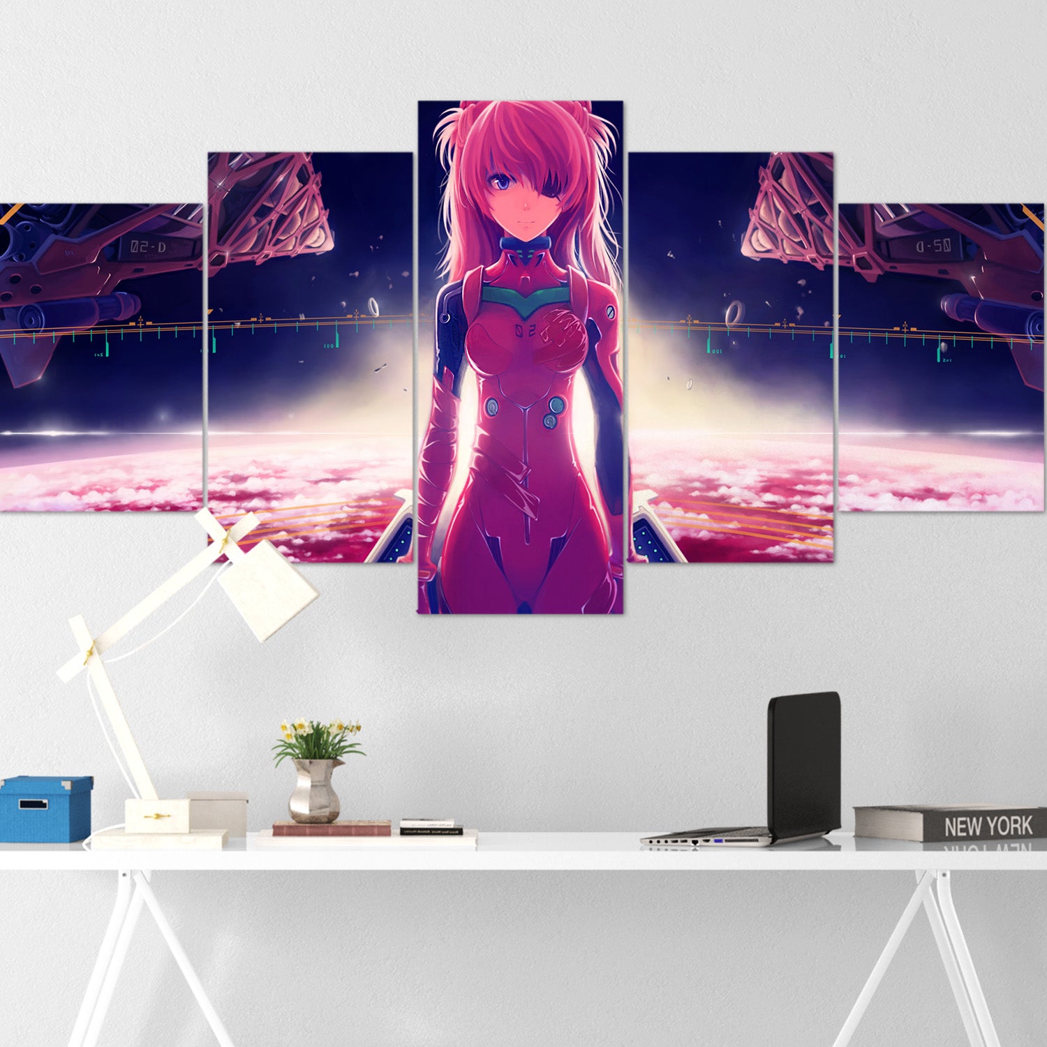 anime girl 5 pices peinture sur toile impression sur toile toile art pour la dcoration aw0vb
