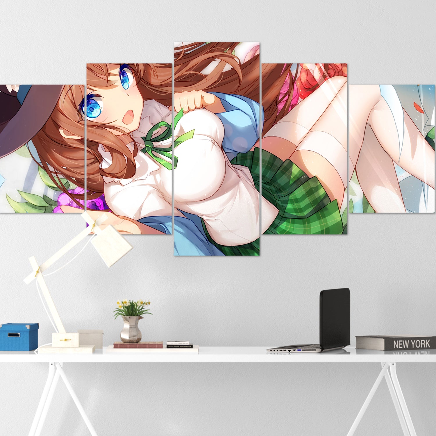 anime girl 5 pices peinture sur toile impression sur toile toile art pour la dcoration hjre2