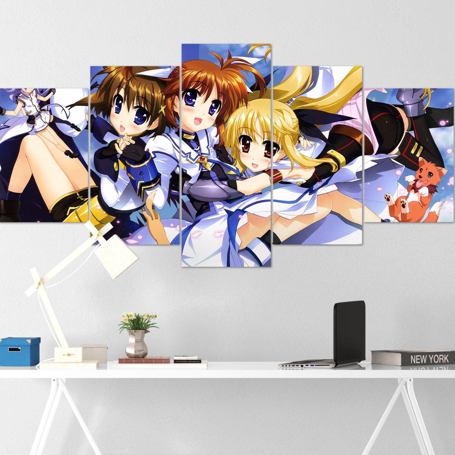 anime girl 5 pices peinture sur toile impression sur toile toile art pour la dcoration v30jr