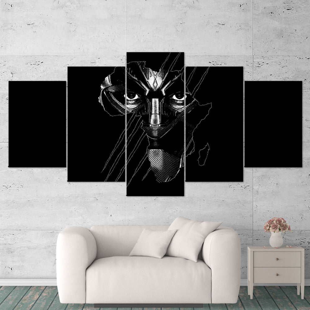 black panther minimalist 5 pices peinture sur toile impression sur toile toile art pour la dcoration sjo8r