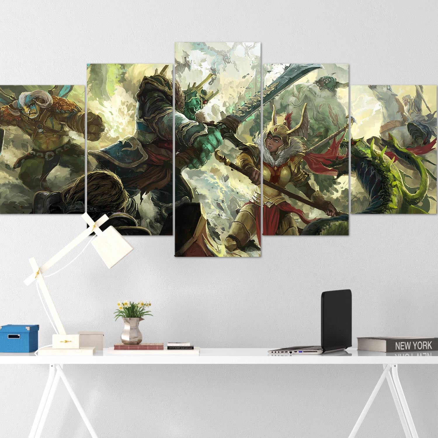 dota 5 pices peinture sur toile impression sur toile toile art pour la dcoration