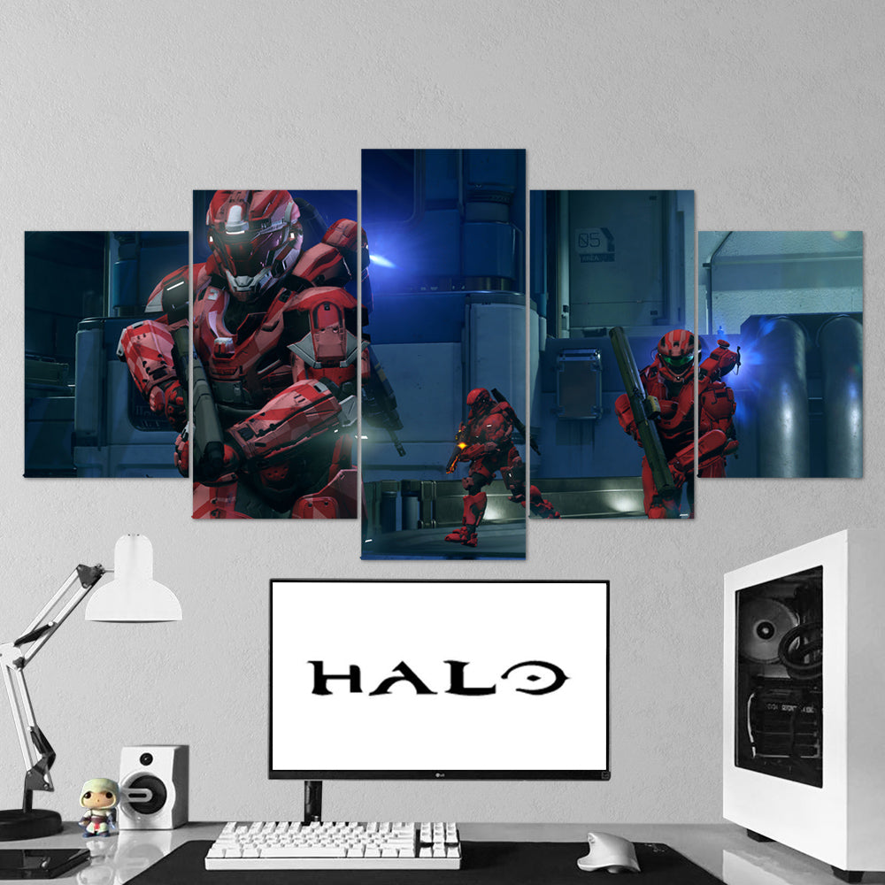 halo 5 pices peinture sur toile impression sur toile toile art pour la dcoration hfrzt