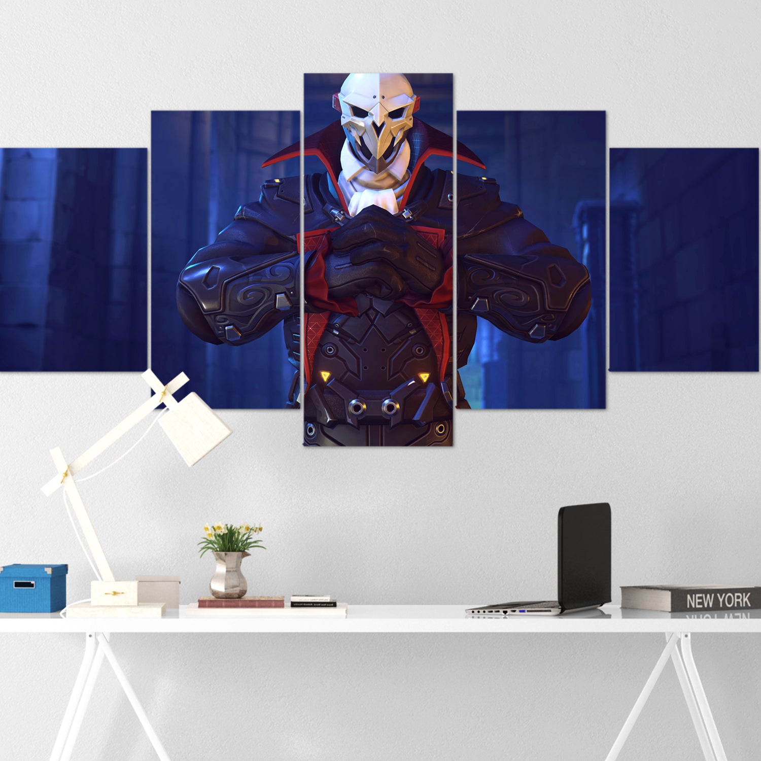 overwatch reaper 5 pices peinture sur toile impression sur toile toile art pour la dcoration