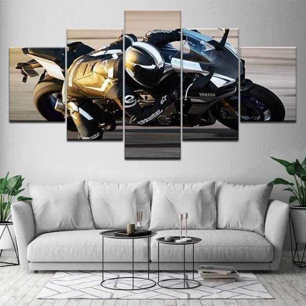tableau moto sportive 5 pices peinture sur toile impression sur toile toile art pour la dcoration3jfly