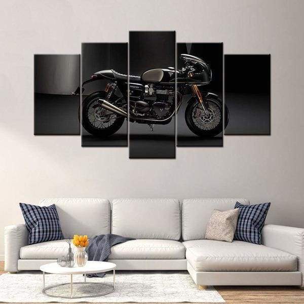 tableau moto triumph 5 pices peinture sur toile impression sur toile toile art pour la dcorationt6gmw