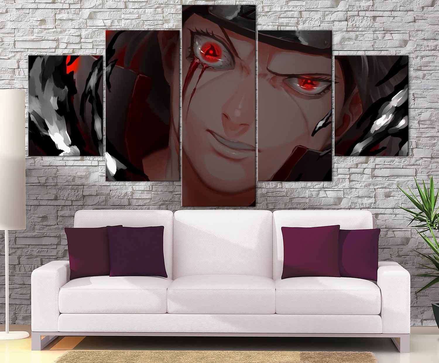 ZPPLD Naruto Poster à Enrouler Naruto Grande Affiche Anime Hatake Kakashi Figurine Anime Jeu Vidéo Scrolling Tissu Et Poster Pour Décoration Murale 70 X 30 Cm