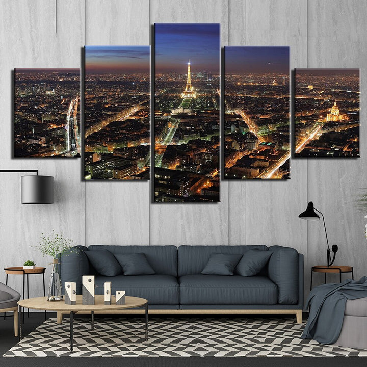 tableau ville de paris 5 pices peinture sur toile impression sur toile toile art pour la dcorationjjhg2