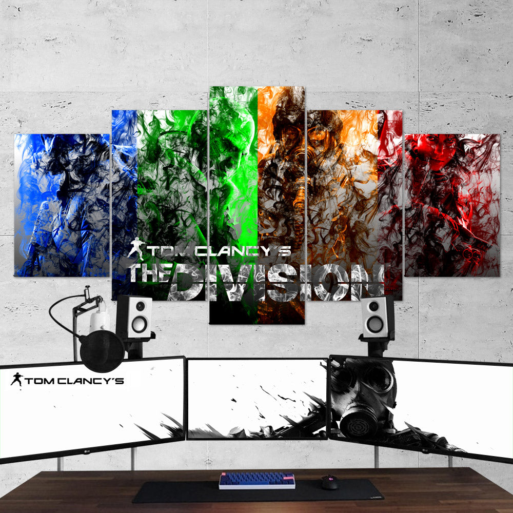 tom clancys rainbow six siege 5 pices peinture sur toile impression sur toile toile art pour la dcoration z3k0v